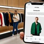 **

"Environmental conscious students and young adults browsing a mobile app on their phones, searching for second-hand clothing stores in Stockholm. Modern, minimalist app design."

**